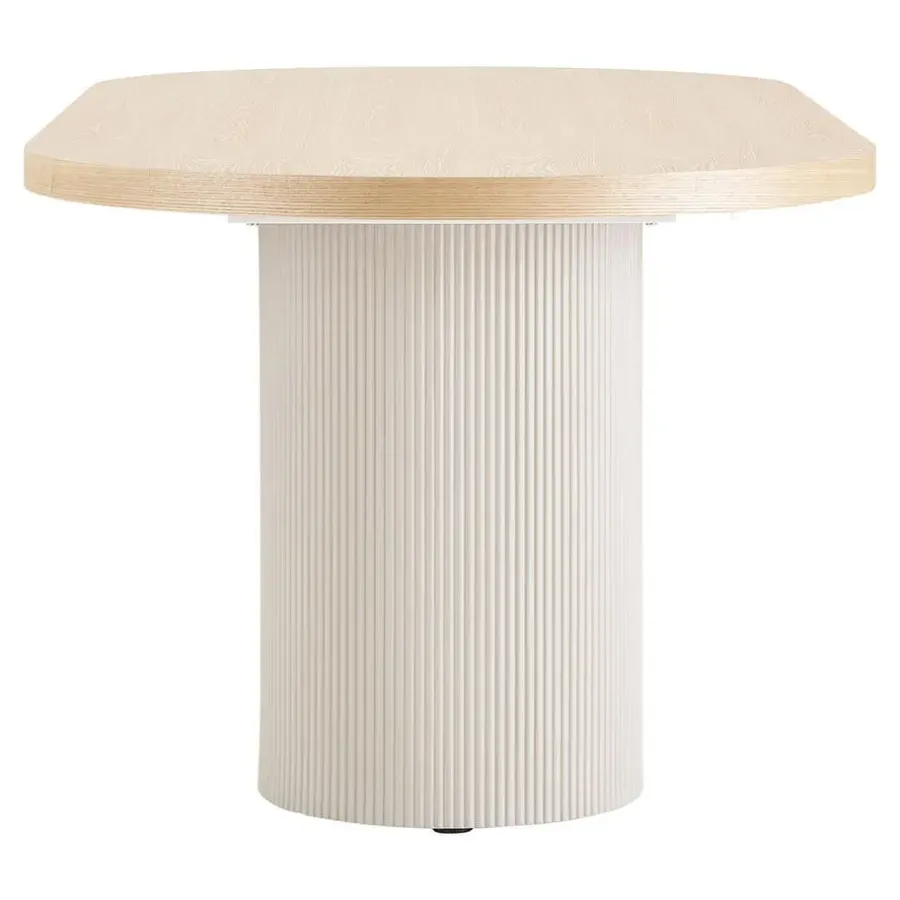 House Nordic Eettafel Zand/Naturel - Deens Ovaal - 220x100x75cm - Solva