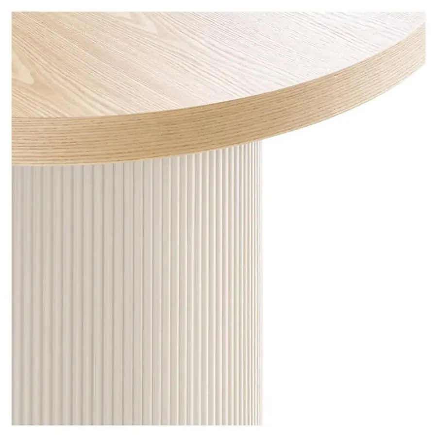 House Nordic Eettafel Zand/Naturel - Deens Ovaal - 220x100x75cm - Solva