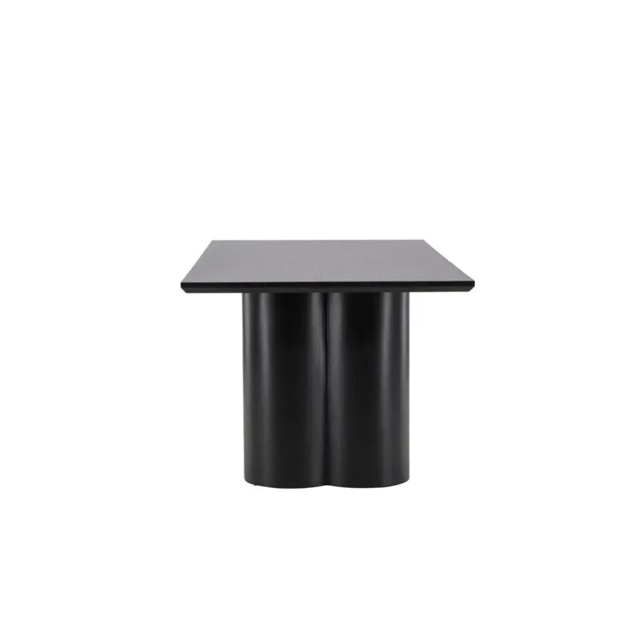 Fjôrd Eettafel Zwart 210cm - Fineer - 6-8 Personen - Tafel Olivia