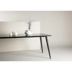 Fjôrd Eettafel Zwart Hout - 180x90x75cm - Dipp