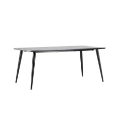 Fjôrd Eettafel Zwart Hout - 180x90x75cm - Dipp
