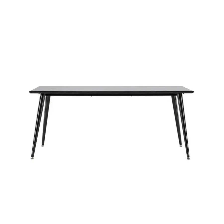 Fjôrd Eettafel Zwart Hout - 180x90x75cm - Dipp