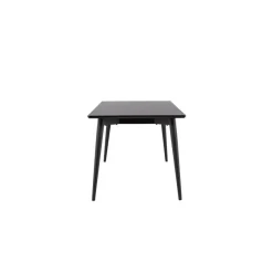 Rechthoekige Eettafels|Industriële Eettafels-Fjôrd Eettafel Zwart Hout - 230x85x75cm - Ellis