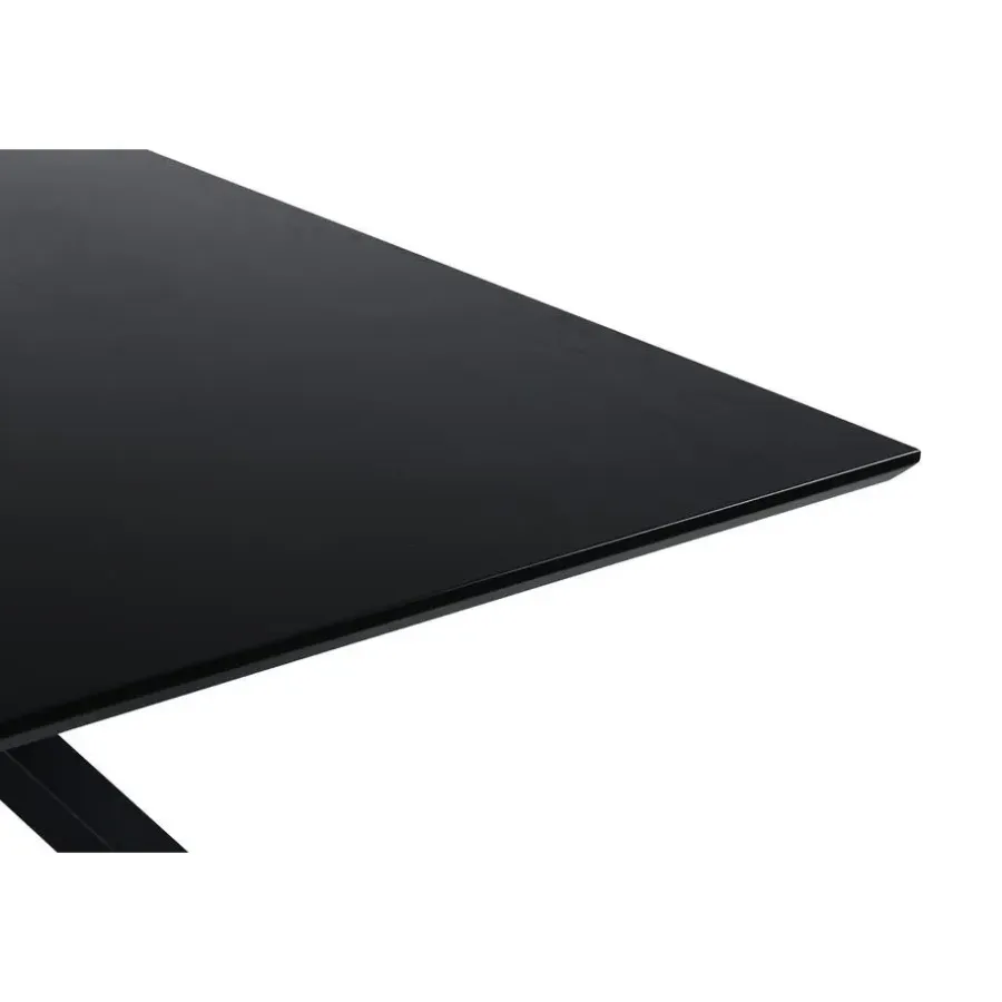 Fjôrd Eettafel Zwart Hout - 180x90x75cm - Piazza