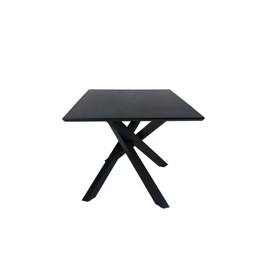 Fjôrd Eettafel Zwart Hout - 180x90x75cm - Piazza