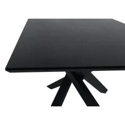 Fjôrd Eettafel Zwart Hout - 180x90x75cm - Piazza