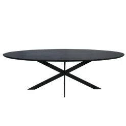 StarFurn Eettafel Zwart Hout - 240x110x76cm - Ferris