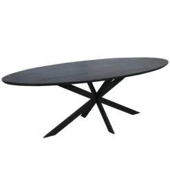 StarFurn Eettafel Zwart Hout - 240x110x76cm - Ferris