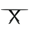 StarFurn Eettafel Zwart Hout - 150x150x76cm - Ferris