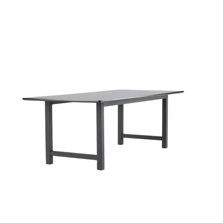 Fjôrd Eettafel Zwart Hout - 220x100x75cm - Count