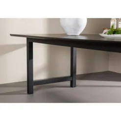 Fjôrd Eettafel Zwart Hout - 220x100x75cm - Count