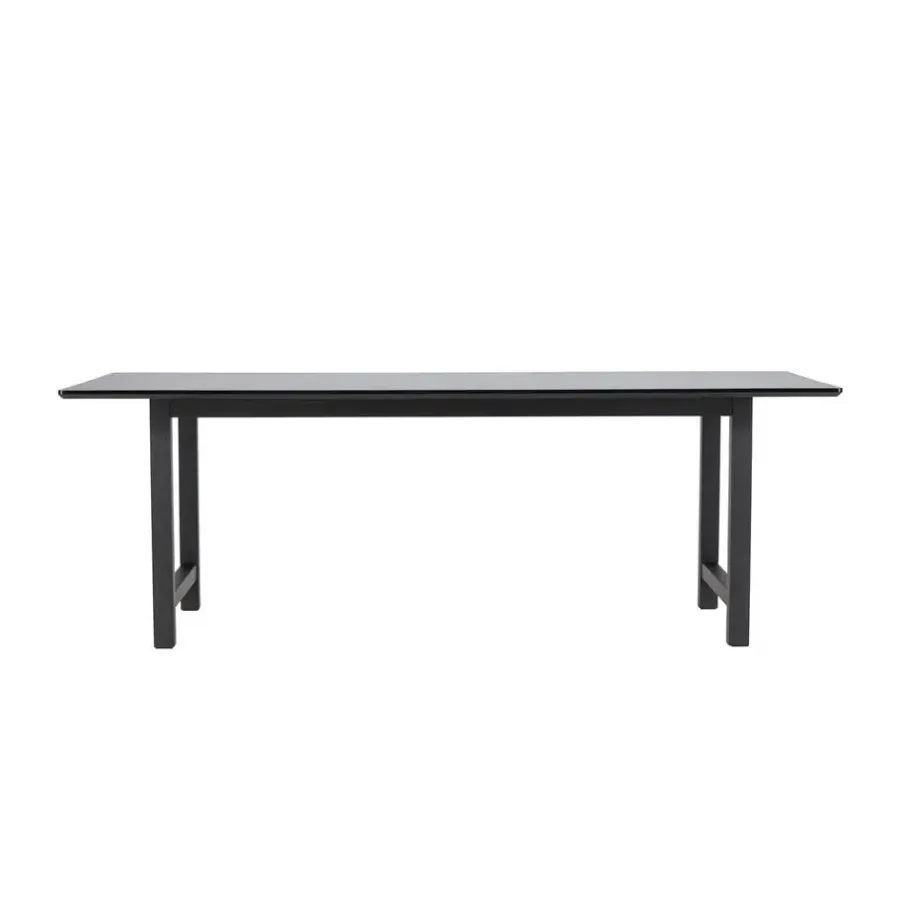 Fjôrd Eettafel Zwart Hout - 220x100x75cm - Count