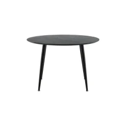 Fjôrd Eettafel Zwart Hout - 115x115x75cm - Dipp