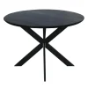 StarFurn Eettafel Zwart Hout - 110x110x76cm - Ferris