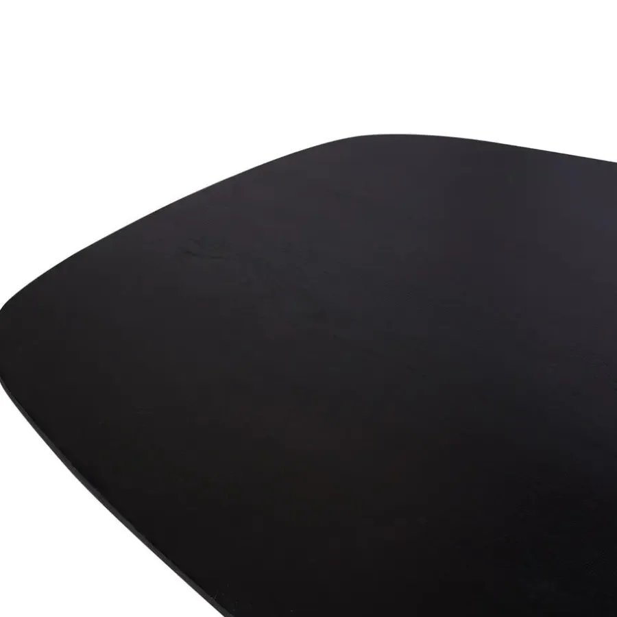 StarFurn Eettafel Zwart Hout - 200x100x76cm - Ferris