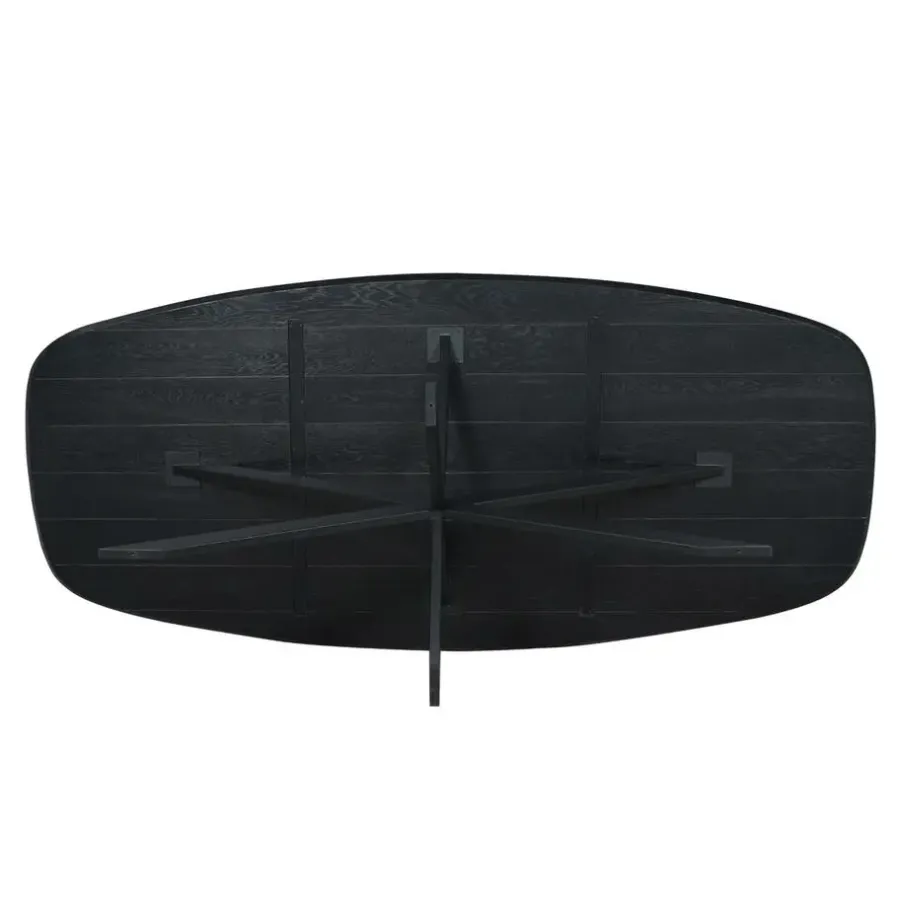 StarFurn Eettafel Zwart Hout - 200x100x76cm - Ferris