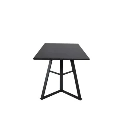 Industriële Eettafels|Rechthoekige Eettafels-Fjôrd Eettafel Zwart Hout - 180x90x75cm - Marina