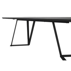 Industriële Eettafels|Rechthoekige Eettafels-Fjôrd Eettafel Zwart Hout - 180x90x75cm - Marina