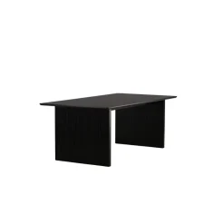 Fjôrd Eettafel Zwart Hout - 200x100x75cm - Vail
