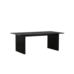 Fjôrd Eettafel Zwart Hout - 200x100x75cm - Vail