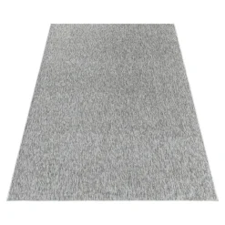 Vloerkleden|Laagpolige Vloerkleden-Muratap Effen Vloerkleed Laagpolig Lichtgrijs - 240x340 CM
