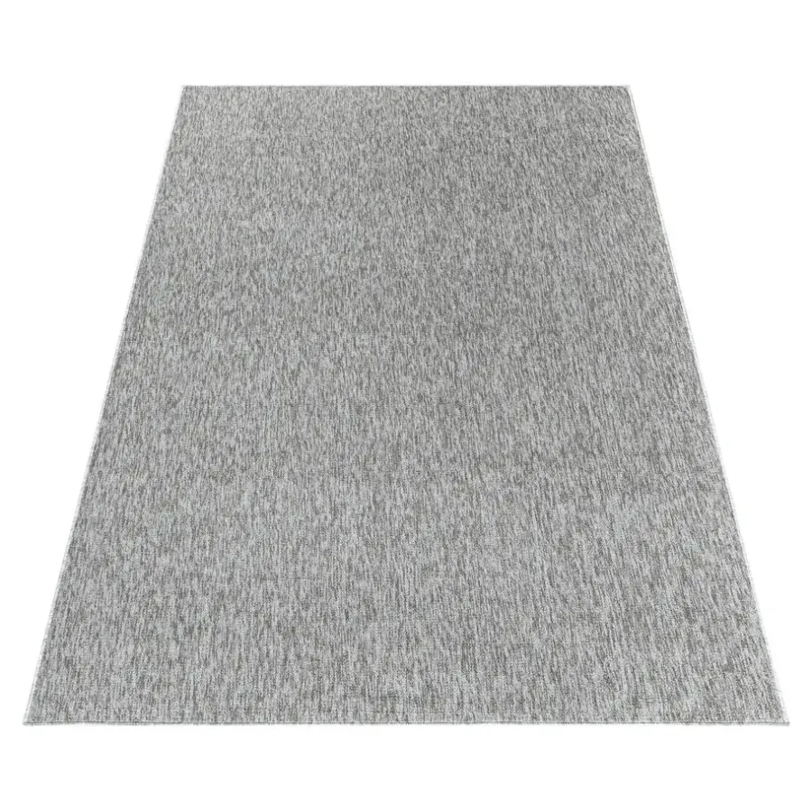 Vloerkleden|Laagpolige Vloerkleden-Muratap Effen Vloerkleed Laagpolig Lichtgrijs - 240x340 CM