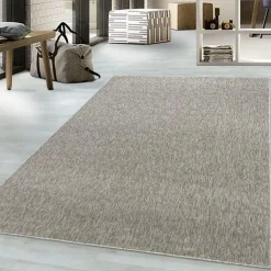 Laagpolige Vloerkleden-Muratap Effen Vloerkleed Laagpolig Beige - 200x290 CM