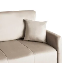 Leen Bakker EGGE - Driezitsbank - Taupe - Fluweel