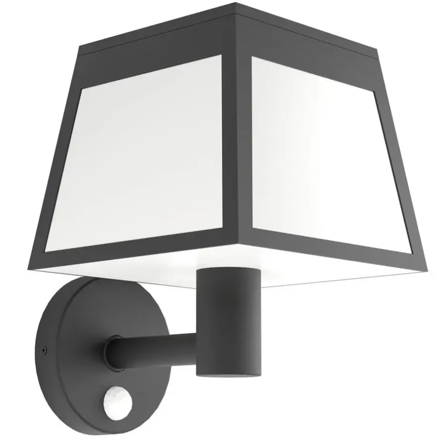 Wandlampen-EGLO Altilia Solar Wandlamp - LED - 20 cm - Zwart/Wit