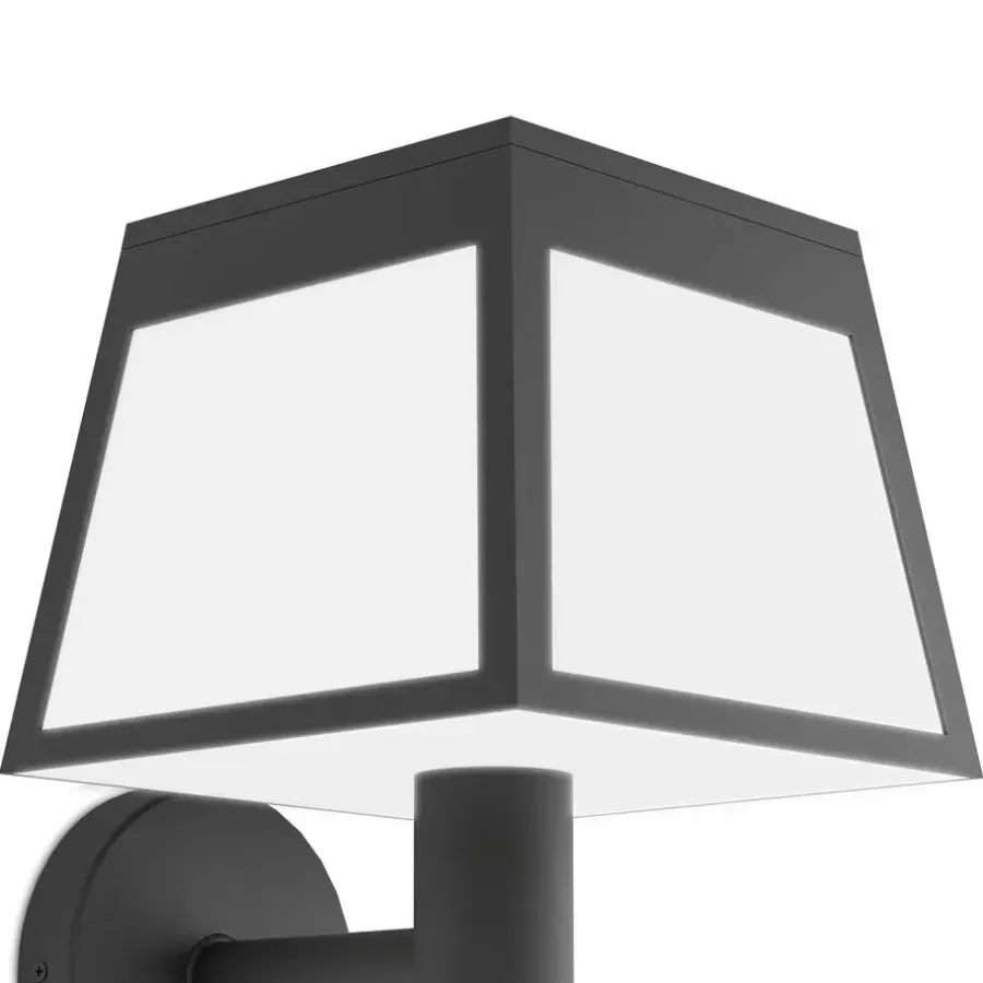 Wandlampen-EGLO Altilia Solar Wandlamp - LED - 20 cm - Zwart/Wit