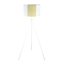 Staande Lampen-EGLO Arnhem Staande lamp - E27 - Papier/Staal - Wit/Bruin
