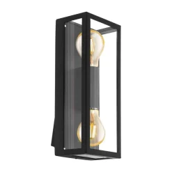 Wandlampen-EGLO buiten-LED-wandlamp Alamonte - zwart