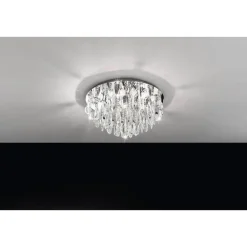 Plafondlampen-EGLO Calaonda Plafonnière - G9 - RVS/Glas - Chroom