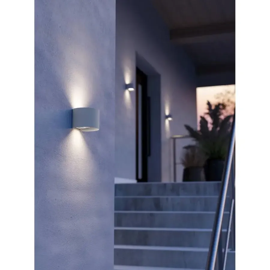 Wandlampen-EGLO Calpino 3 Wandlamp - LED - IP54 - Binnen/- Wit