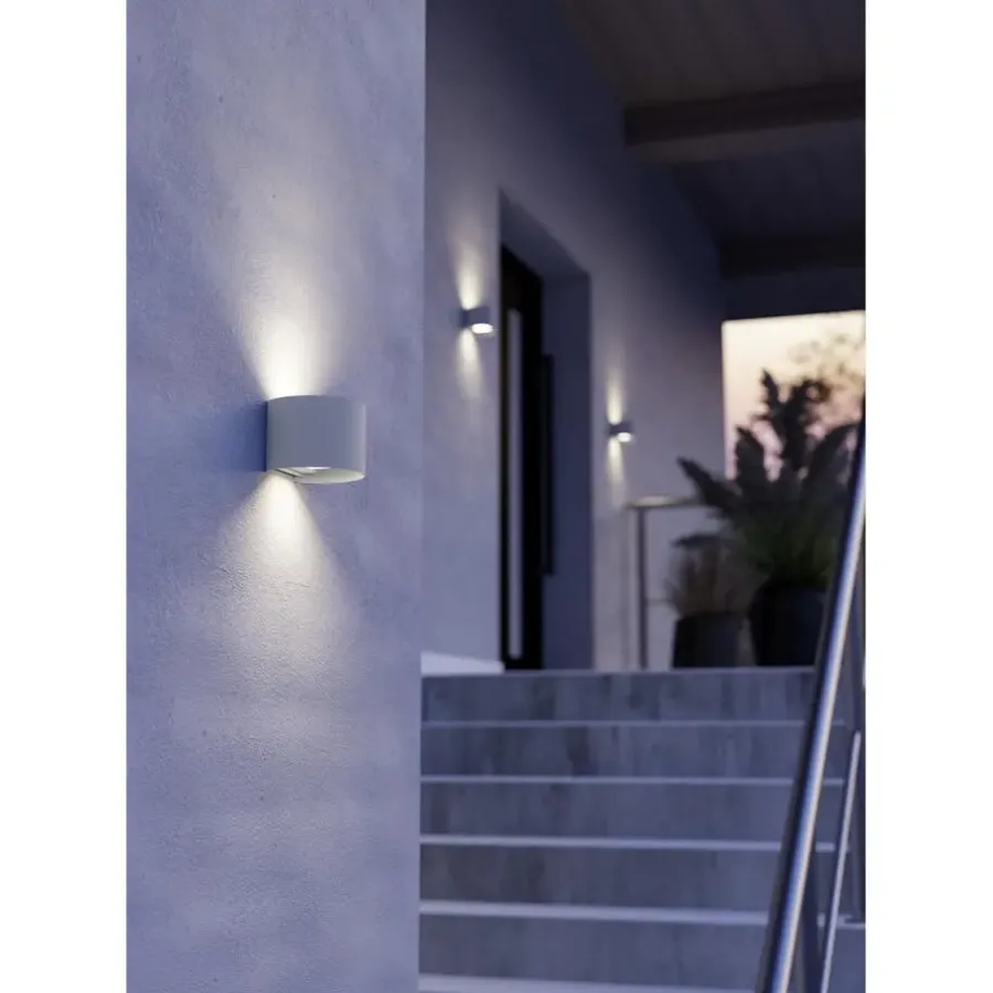 Wandlampen-EGLO Calpino 3 Wandlamp - LED - IP54 - Binnen/- Wit