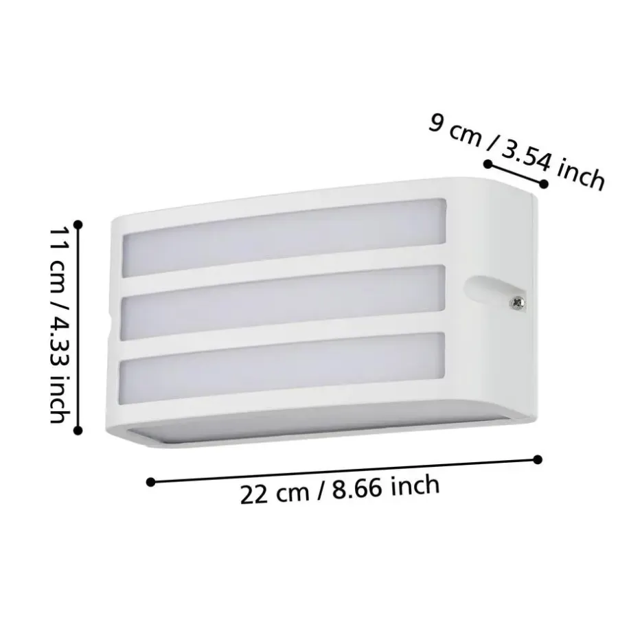EGLO Camarda Wandlamp - E27 - 22 cm - Wit