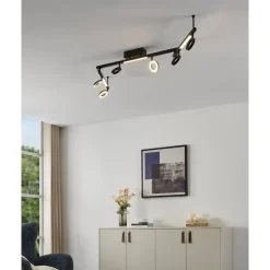 EGLO Cardillio 1 Opbouwspot - LED - 158 cm - Zwart