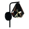 Wandlampen-EGLO Carlton 4 Wandlamp - E27 - 16 cm - Zwart/Koper