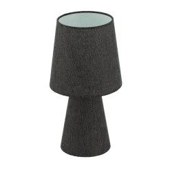 EGLO Carpara Tafellamp - E14 - H 34 cm - Textiel/Linnen - Wit/Bruin