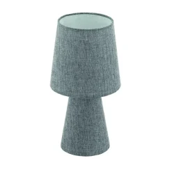 Tafellampen-EGLO Carpara Tafellamp - E14 - H 34 cm - Textiel/Linnen - Grijs