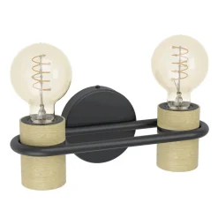 Wandlampen-EGLO Chieveley Wandlamp - E27 - 28.5 cm - Zwart