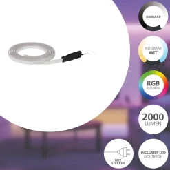 Lichtbronnen-EGLO connect.z Flatneon Z LED Strip - 300 cm - Wit