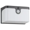 EGLO Croara Solar Wandlamp - LED - 15 cm - Antraciet/Wit