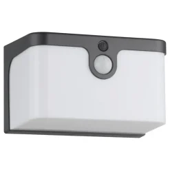 EGLO Croara Solar Wandlamp - LED - 15 cm - Antraciet/Wit