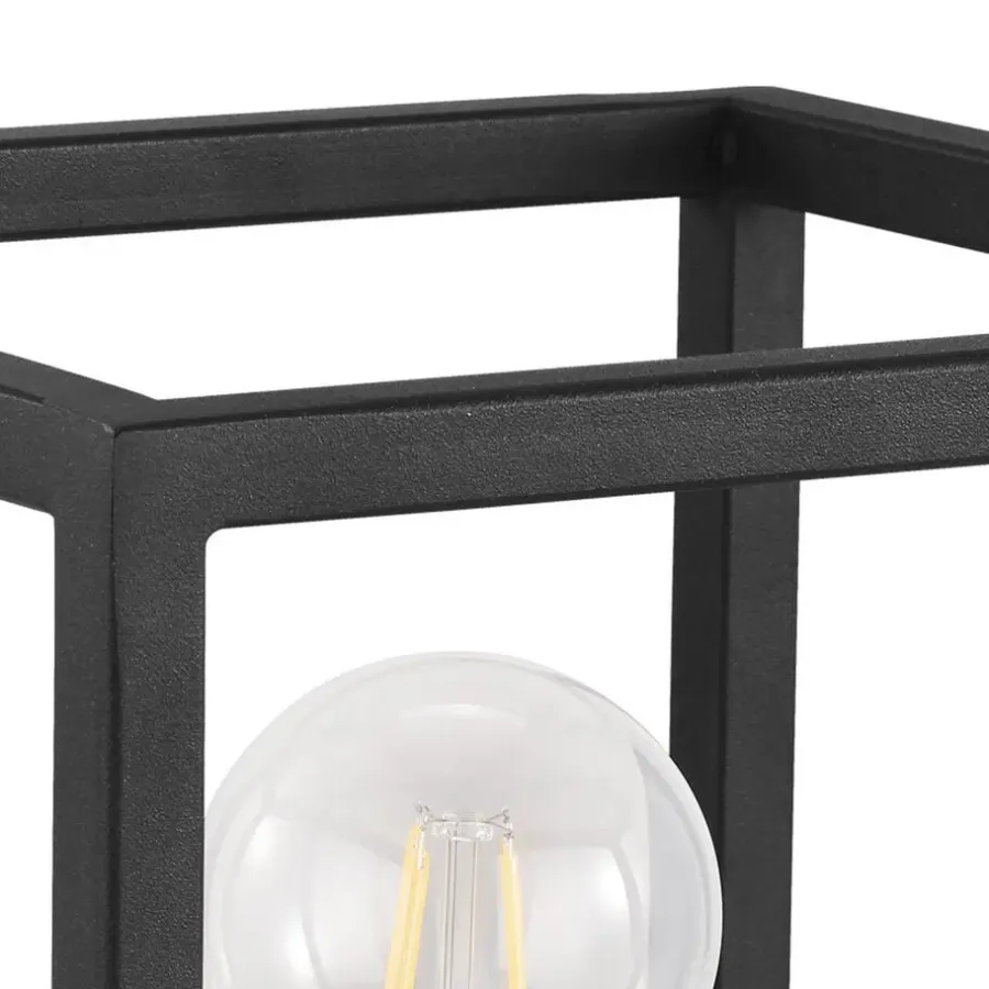 EGLO Eldrick tafellamp - E27(excl.) - industrieel - 20cm - Metaal - Zwart