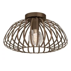 Plafondlampen-EGLO Espinal Plafondlamp - E27 - Ø 38.5 cm - Brons - Staal