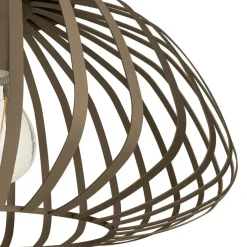 Plafondlampen-EGLO Espinal Plafondlamp - E27 - Ø 38.5 cm - Brons - Staal