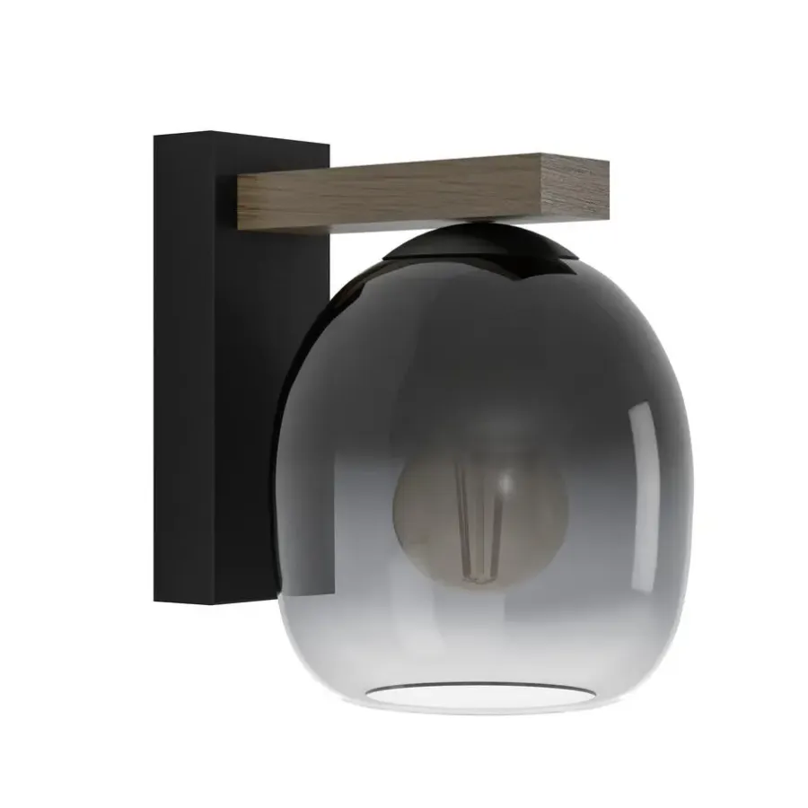 EGLO Filago Wandlamp - E27 - Bruin, zwart