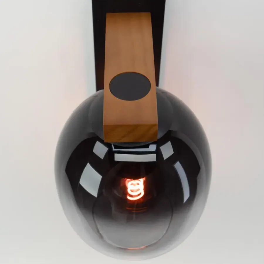 EGLO Filago Wandlamp - E27 - Bruin, zwart