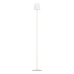 Staande Lampen-EGLO Fiorana Vloerlamp - E14 - Hoogte 140,5 cm - Zandkleur/Wit